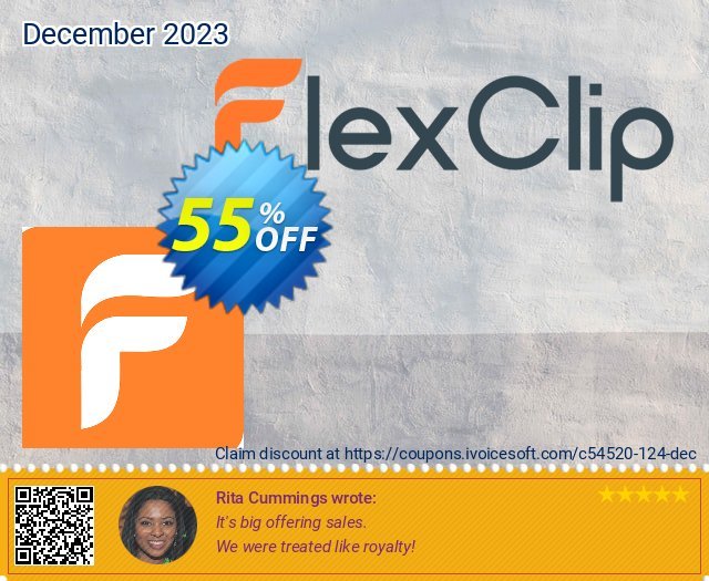 FlexClip Video Maker 了不起的 销售 软件截图