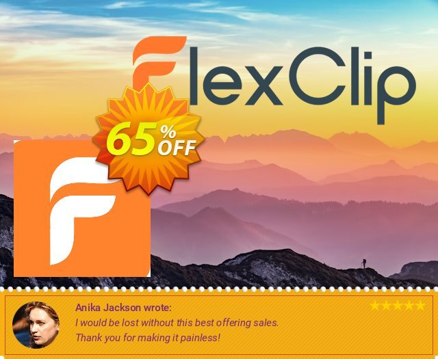 FlexClip Video Maker PLUS ausschließenden Ermäßigung Bildschirmfoto