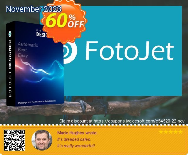 FotoJet Designer 令人震惊的 销售 软件截图