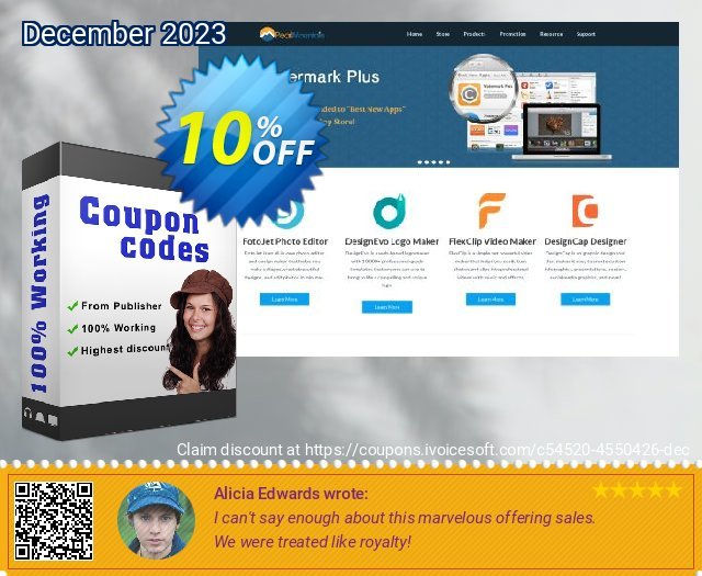 PearlMountain Photo Watermark Commercial verblüffend Außendienst-Promotions Bildschirmfoto