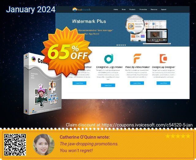 CollageIt Pro for Mac discount 65% OFF, 2022 Back to School offering deals. CollageIt Pro for Mac wonderful discount code 2022