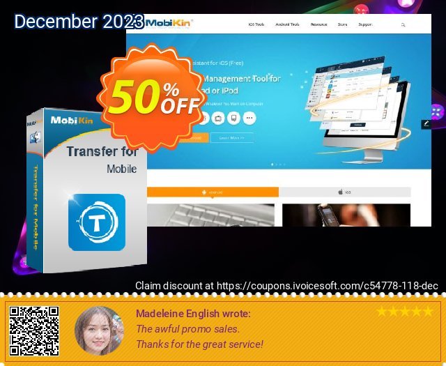 MobiKin Transfer for Mobile (Mac Version) - 1 Year, 1 PC License wunderschön Verkaufsförderung Bildschirmfoto