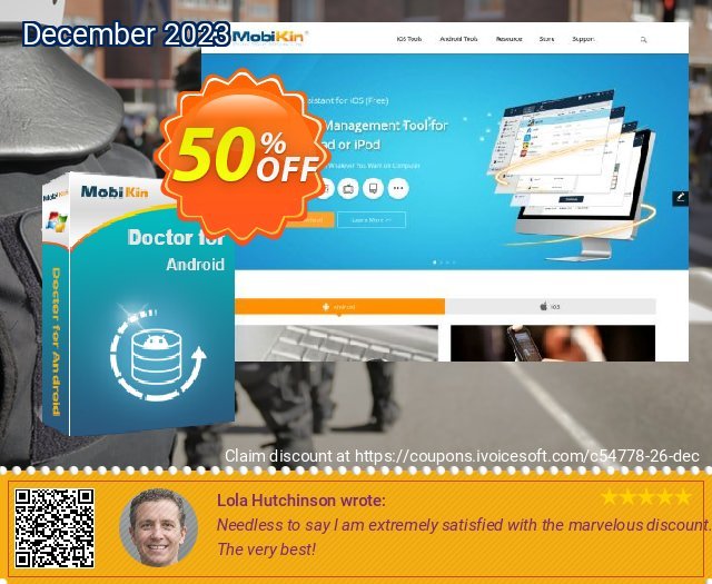 Get 50% OFF MobiKin Doctor for Android - 1 Year, Unlimited Devices, 1 PC License offering sales