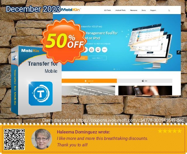 MobiKin Transfer for Mobile (Mac Version) - Lifetime, 21-25PCs License discount 50% OFF, 2022 New Year's Weekend offering deals. 50% OFF Mobikin