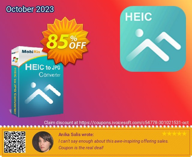 MobiKin HEIC to JPG Converter discount 85% OFF, 2024 April Fools' Day offering sales. 90% OFF MobiKin HEIC to JPG Converter, verified