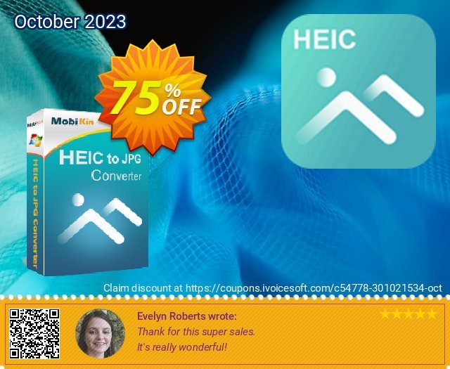 MobiKin HEIC to JPG Converter LIfetime discount 75% OFF, 2024 Mother Day offering sales. 80% OFF MobiKin HEIC to JPG Converter LIfetime, verified