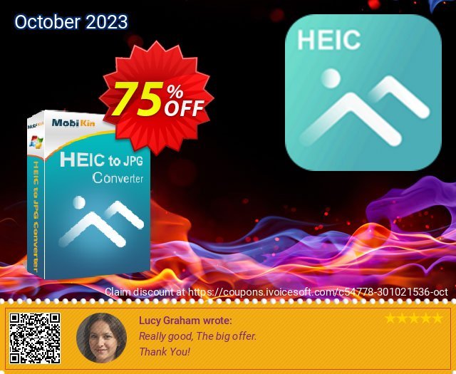 MobiKin HEIC to JPG Converter Lifetime (10 PCs) discount 75% OFF, 2024 Mother Day offering sales. 80% OFF MobiKin HEIC to JPG Converter Lifetime (10 PCs), verified