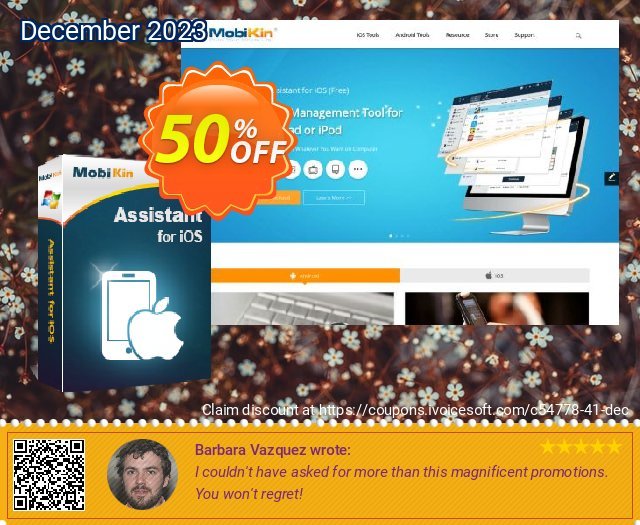 MobiKin Assistant for iOS - 1 Year, 16-20PCs License discount 50% OFF, 2024 April Fools' Day offering sales. 50% OFF