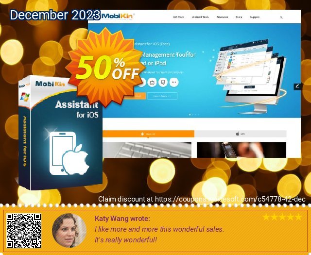 MobiKin Assistant for iOS - 1 Year, 21-25PCs License discount 50% OFF, 2024 April Fools Day offering sales. 50% OFF