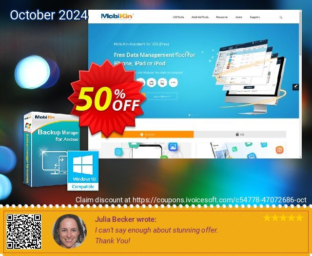 MobiKin Backup Manager for Android discount 50% OFF, 2024 ​Spooky Day offer. MobiKin Backup Manager for Android - 1 Year, 1 PC License Exclusive promo code 2024