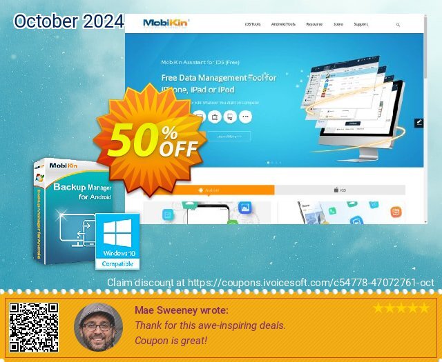 MobiKin Backup Manager for Android - 1 Year, 26-30PCs  License 可怕的 优惠券 软件截图