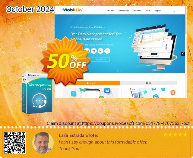 MobiKin WhatsApp Recovery for iOS - Lifetime, Unlimited Devices, 1 PC 驚くばかり クーポン スクリーンショット