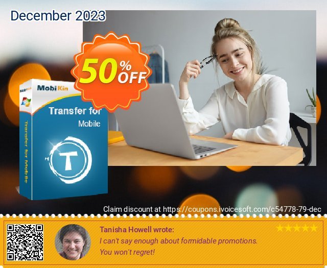 MobiKin Transfer for Mobile - 1 Year, 6-10PCs License discount 50% OFF, 2024 World Backup Day offering sales. 50% OFF