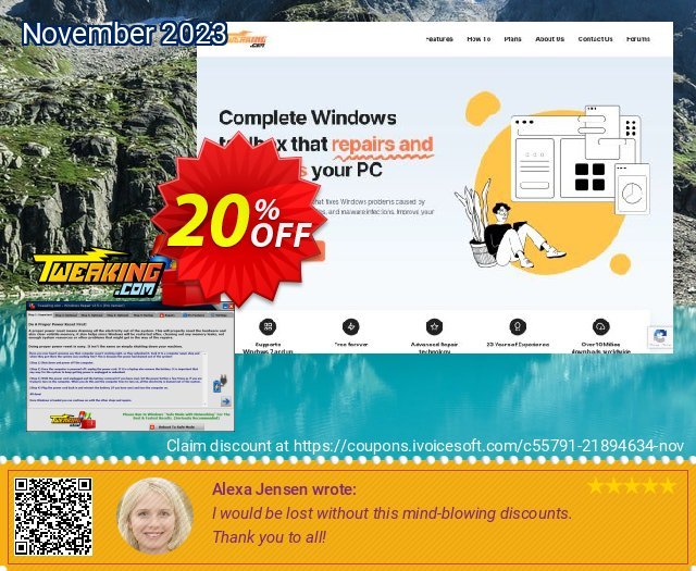 Tweaking.com Windows Repair Pro v4 (Yearly Tech License) discount 20% OFF, 2022 Oceans Month offering sales. Tweaking.com - Windows Repair 2022 Pro v4 - Individual Yearly Tech License big offer code 2022