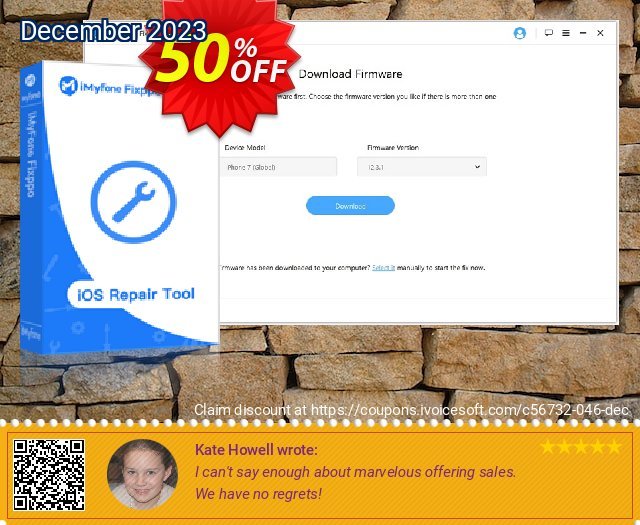 iMyFone Fixppo (10 iDevice Lifetime) discount 50% OFF, 2022 World Hello Day offering sales. iMyFone Fixppo 6-10 iDevice Lifetime License
