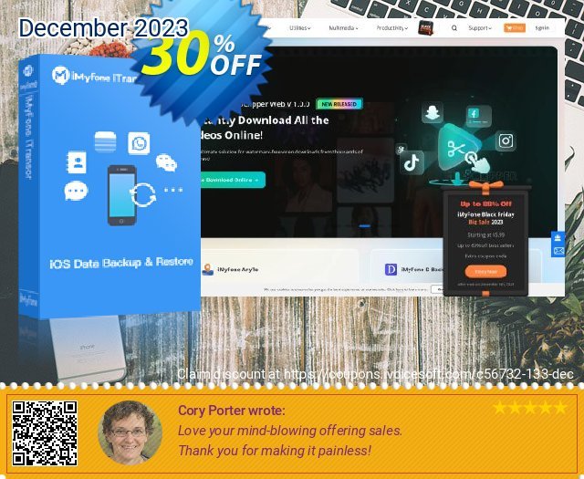 iMyFone iTransor for Mac (Business) discount 30% OFF, 2022 Podcast Day offer. iMyfone discount (56732)
