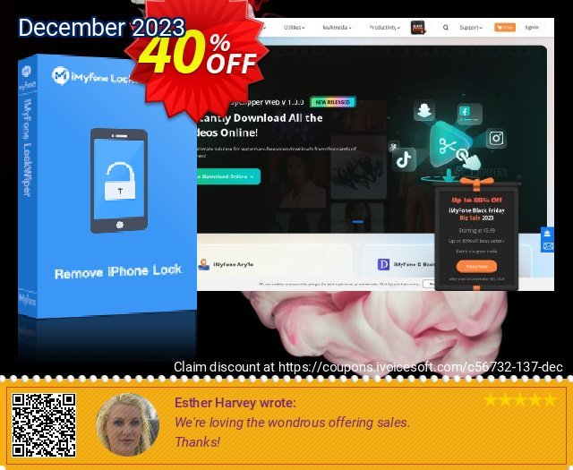 iMyFone TunesFix (Family) discount 40% OFF, 2022 All Saints' Day promo. iMyfone discount (56732)