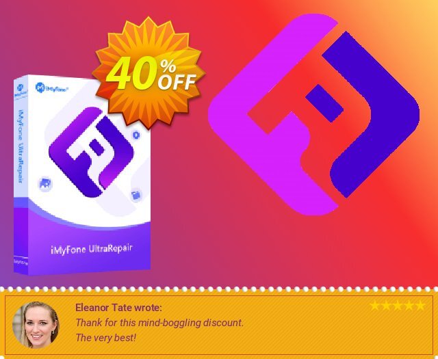 iMyFone UltraRepair toll Promotionsangebot Bildschirmfoto