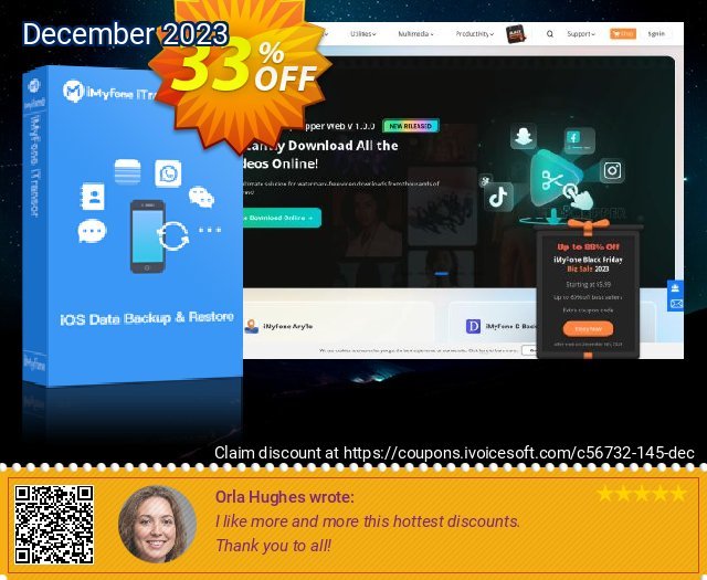 iMyFone iTransor discount 33% OFF, 2022 World Hello Day offering sales. iMyfone discount (56732)