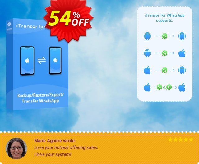 You can purchase all iMyfone software with 54% off! The deal allows you to grab iMyfone product for the amazing price. 