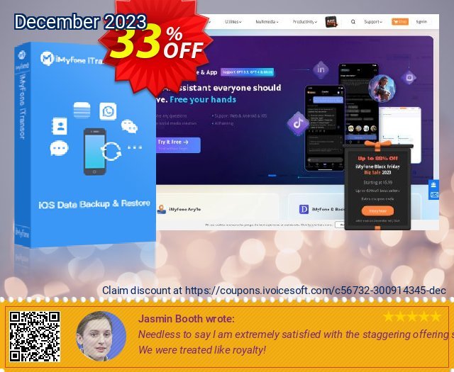iMyFone iTransor for Mac discount 33% OFF, 2022 Black Friday offering sales. iMyFone iTransor for Mac - Basic Plan