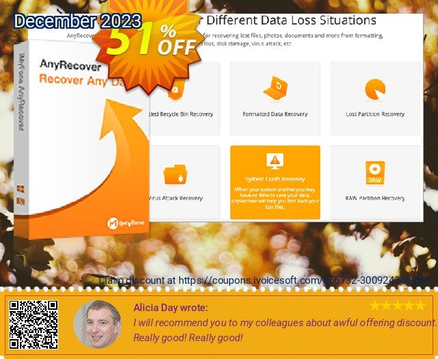 iMyFone AnyRecover for Mac discount 51% OFF, 2022 American Football Day discount. iMyfone AnyRecover for Mac coupon discount (56732)