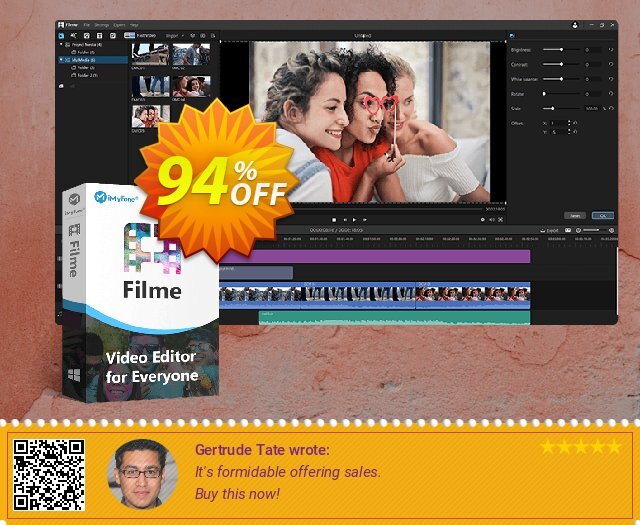 iMyFone Filme Video Maker luar biasa voucher promo Screenshot