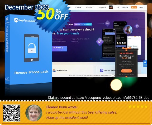 iMyfone iPhone WhatsApp Recovery for Mac discount 50% OFF, 2022 Christmas Day offering sales. iMyfone Umate Basic $14.975 
