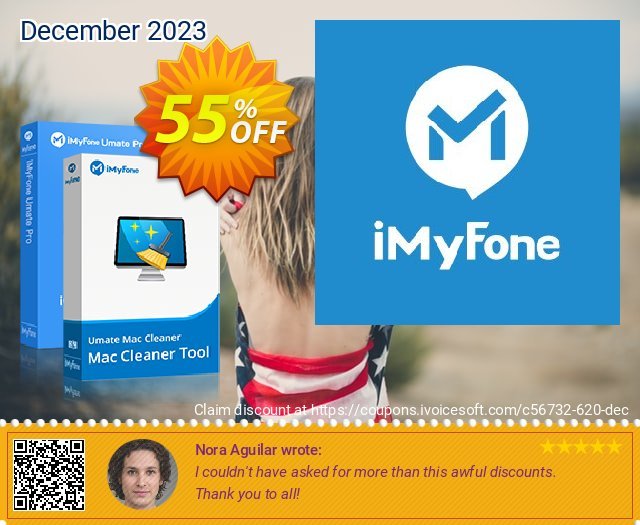 Bundle: iMyfone Umate Pro + Umate Mac Cleaner discount 55% OFF, 2022 National Dance Day offering sales. 55% OFF Bundle: iMyfone Umate Pro + Umate Mac Cleaner, verified