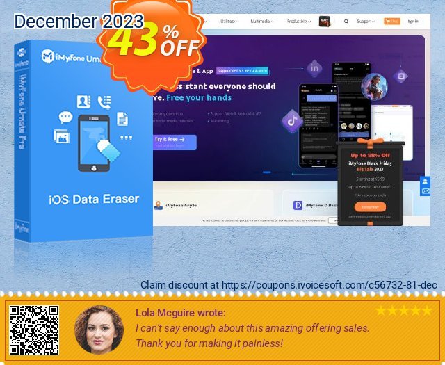 iMyfone Umate Pro for Mac - Business License discount 43% OFF, 2022 Handwashing Day discount. iMyfone discount (56732)