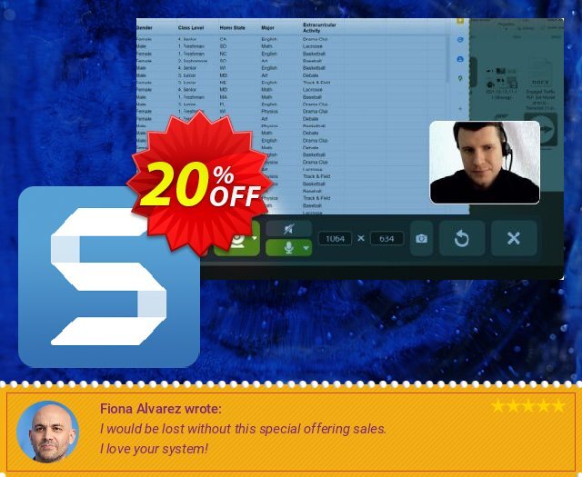 Snagit 2023 klasse Ermäßigung Bildschirmfoto