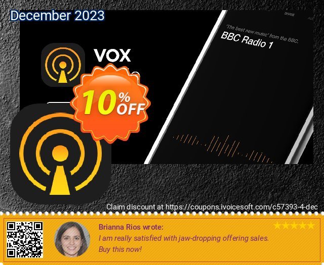 VOX Radio großartig Rabatt Bildschirmfoto