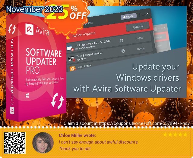 Avira Software Updater Pro 优秀的 优惠券 软件截图
