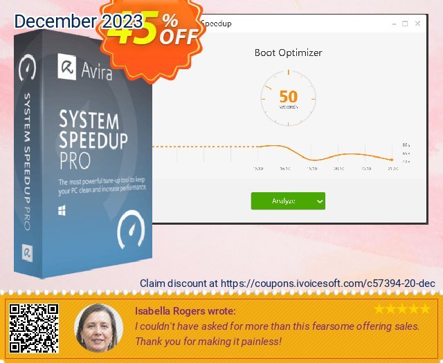 Avira System Speedup Pro (1 year) marvelous penjualan Screenshot