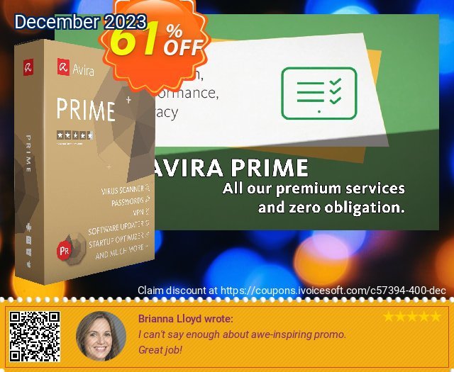 Avira Prime 2 years 最佳的 优惠 软件截图