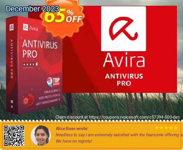 Avira Antivirus Pro 2 years discount 65% OFF, 2022 Discovery Day offering sales. 50% OFF Avira Antivirus Pro 1 year, verified