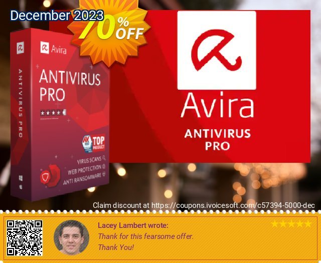 Avira Antivirus Pro 3 years discount 70% OFF, 2022 Parents' Day offering sales. 50% OFF Avira Antivirus Pro 3 years, verified