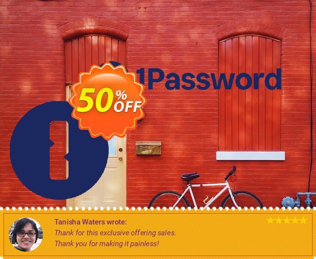 1Password Business discount 50% OFF, 2024 Spring offering discount. 20% OFF 1Password Business, verified