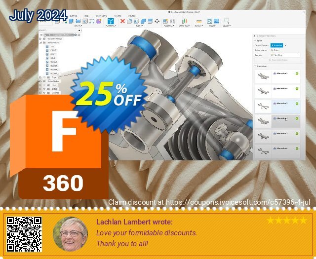 Autodesk Fusion discount 25% OFF, 2024 Programmers' Day sales. Autodesk Fusion Promotion July 2024