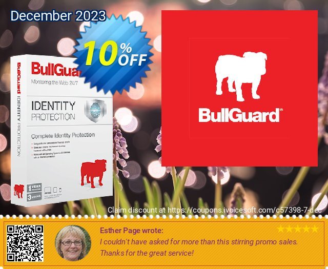 BullGuard Identity Protection 2021 ausschließlich Promotionsangebot Bildschirmfoto