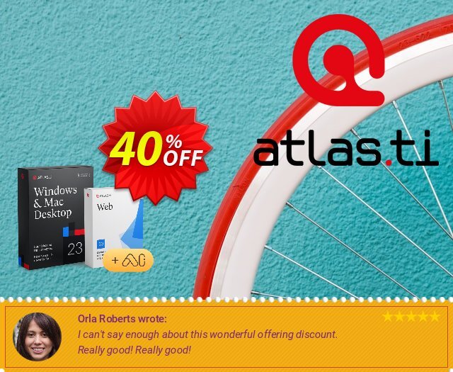 ATLAS.ti 23 Student Licenses discount 40% OFF, 2024 Spring discount. 40% OFF ATLAS.ti 23 Student Licenses, verified