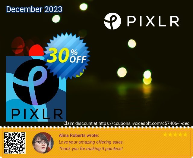 Pixlr Premium Monthly Subscription discount 25% OFF, 2022 St. Patrick's Day offering sales. 25% OFF Pixlr Premium Monthly Subscription, verified
