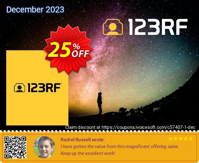 123RF Subscription Plan mengagetkan promosi Screenshot