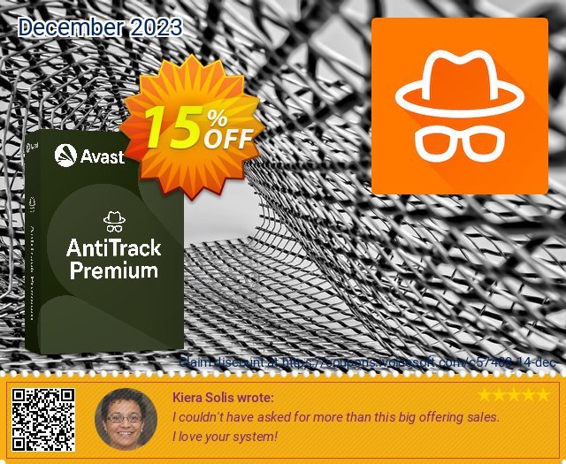 Avast AntiTrack Premium 10 device discount 15% OFF, 2024 Spring offering discount. 15% OFF Avast AntiTrack Premium 10 device, verified