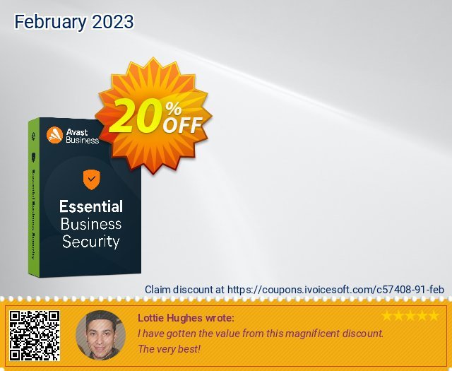 Avast Essential Business Security wunderbar Außendienst-Promotions Bildschirmfoto