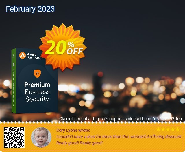 Avast Premium Business Security wunderschön Förderung Bildschirmfoto