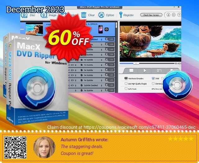 MacX DVD Ripper Pro for Windows (3-month) Exzellent Nachlass Bildschirmfoto