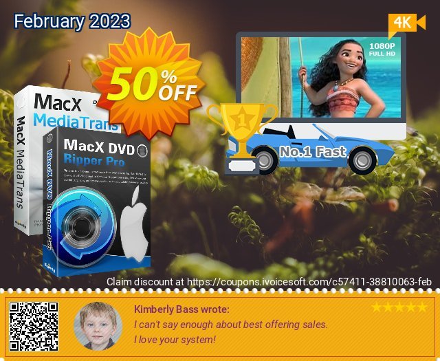 MacX DVD Ripper Pro + MacX MediaTrans (1 Year) formidable Nachlass Bildschirmfoto