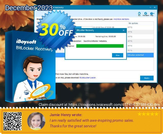 iBoysoft BitLocker Recovery Pro discount 30% OFF, 2022 Labour Day sales. 30% OFF iBoysoft BitLocker Recovery Pro, verified
