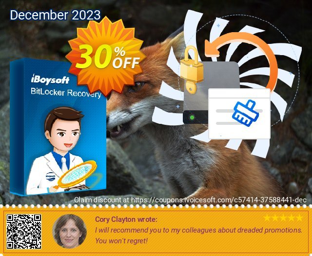iBoysoft BitLocker Recovery Pro Yearly discount 30% OFF, 2024 April Fools' Day offering sales. 30% OFF iBoysoft BitLocker Recovery Pro Yearly, verified